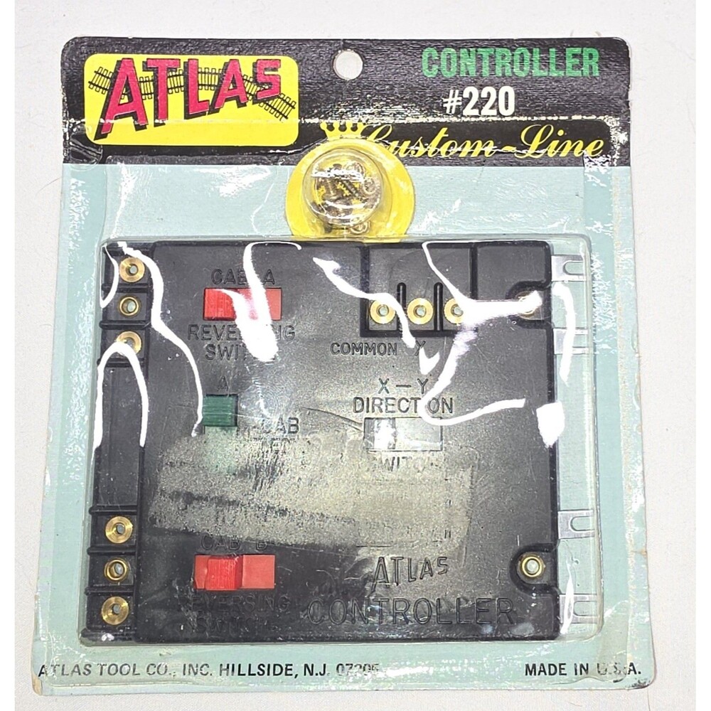 Atlas #220 Controller Custom-Line HO Scale DC Reversing Loop Control NOS Sealed